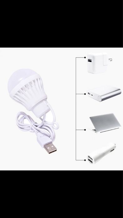 USB лампочка/лампа до повербанку 5w