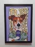 Jack Russell Terrier A3 grafika plakat akryl
