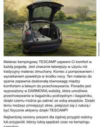 Materac kemping , namiot nowy  TesCamp Nowy !