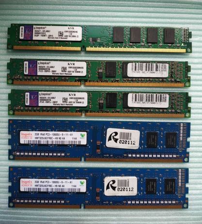 Оперативная память 2 gb 1333 MHr, 4 gb 1600 MHr - DDR3