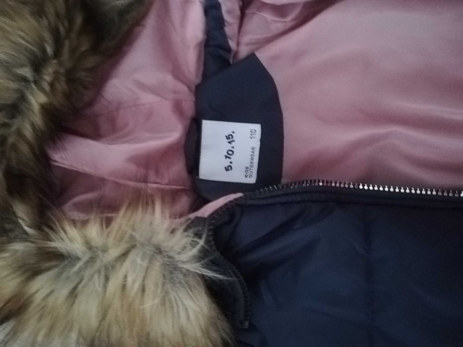 Kurtka dla dziewczynki rozmiar 110/116,granatowa, 5 10 15