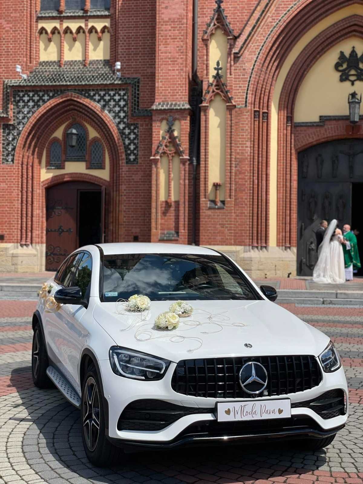 biały samochód do ślubu samochody auta na wesele wesela bmw mercedes