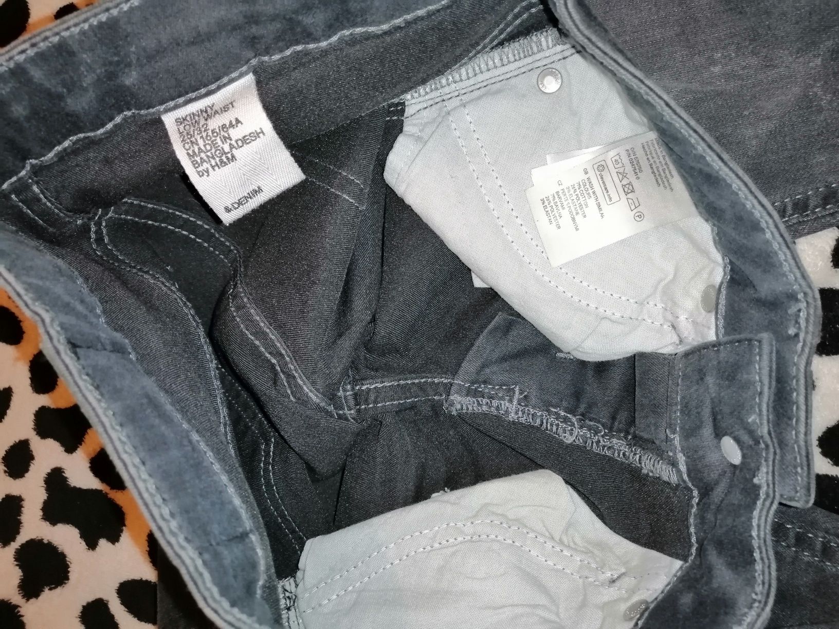 H&M _ spodnie skinny dżinsy rurki zwężane jeansy Rozm.25/32 _Xs _NOWE!