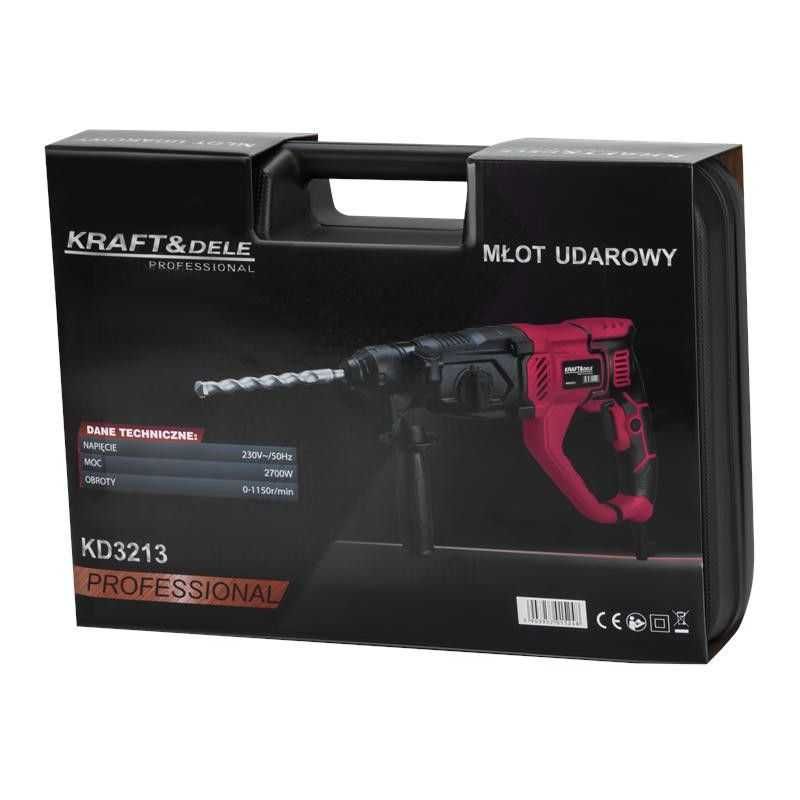 Młot Udarowy Młotowiertarka  2700W SDS-PLUS SDS+ Kraft Wiertła Sklep*