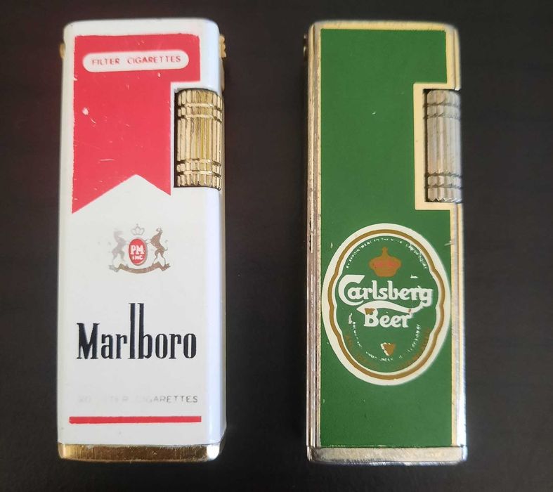 Isqueiros Vintage - Marlboro e Carlsberg
