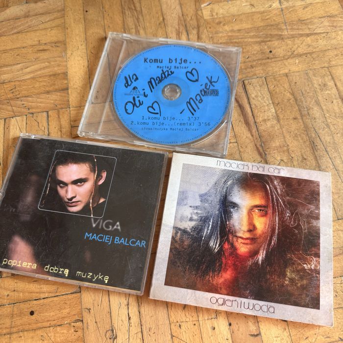 Maciej Balcar maciek cd viga ogień i woda komu bije autograf mega zest