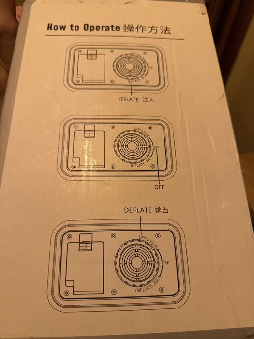 Materac dmuchany dwuosobowy Airefina z pompką 203x152x46 cm