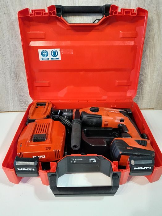 HILTI TE 2-A22 akumulatorowa młotowiertarka udar SDS plus 2x5.2ah