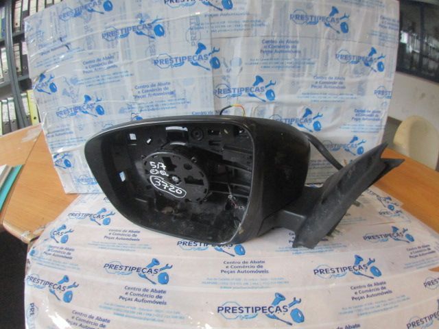 Espelho 96302BV91A NISSAN JUKE 1 FASE 2 2015 1.2I 115CV 5P BRANCO ESQ ELETRICO SEM CAPA, SEM VIDRO E COM CABOS CORTADOS 13 PINOS