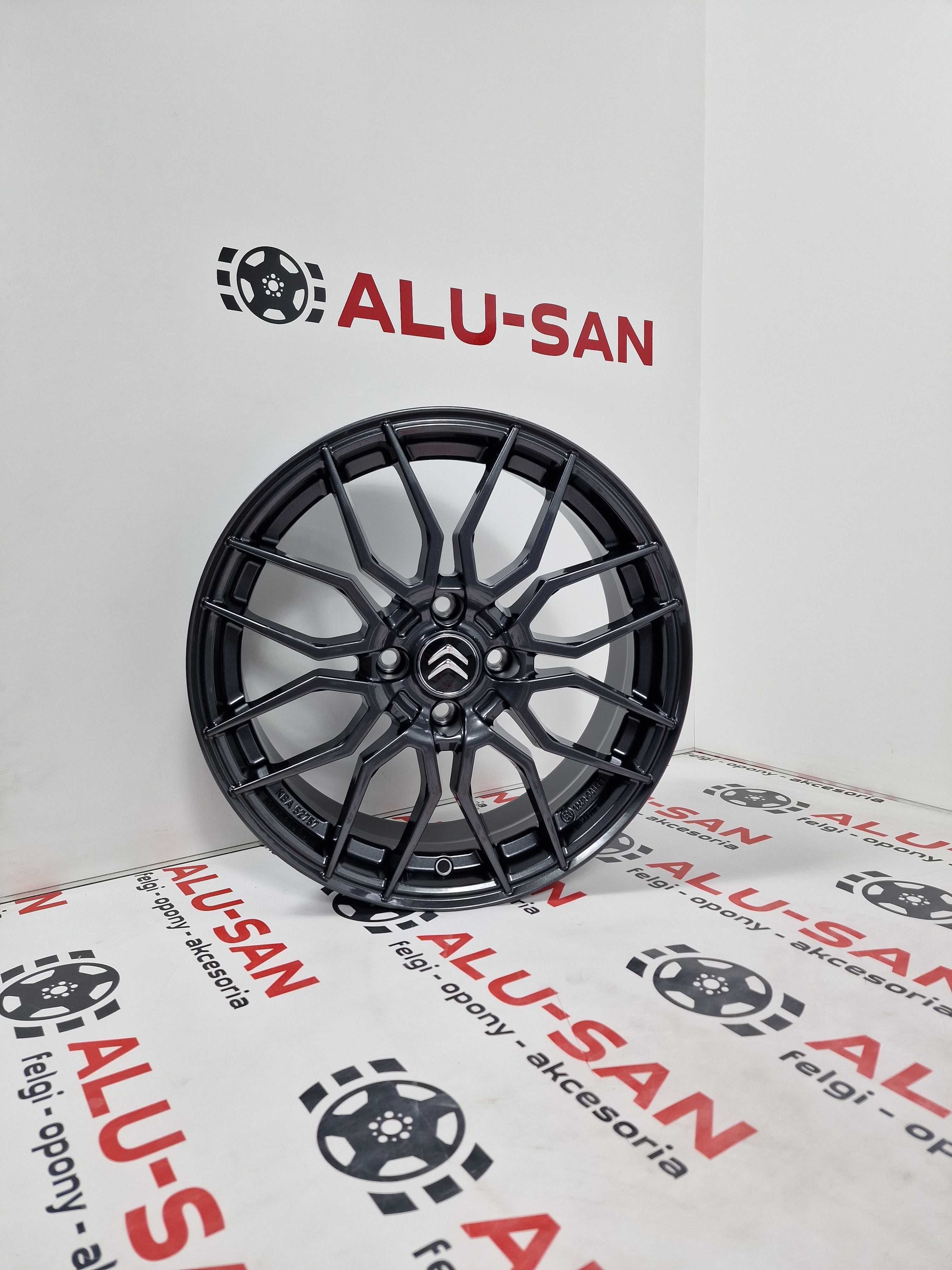 NOWE oryginalne alufelgi CITROEN 17" 4x108 C2 C3 C4 Xsara - Grafitowe