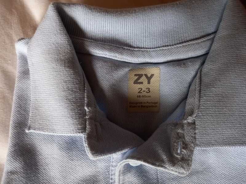 Polo azul claro 2-3 anos Zippy