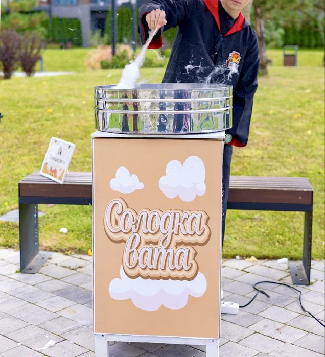 Солодка вата та попкорн