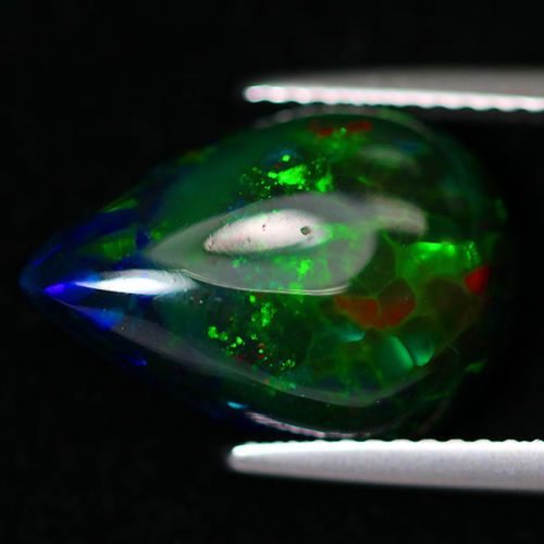 CZARNY OPAL - 5 Stars - VVS - 3D - Certyfikat GIL - Wideo - 4,86 ct.