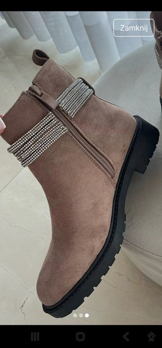 Botki lekko ocieplane 39