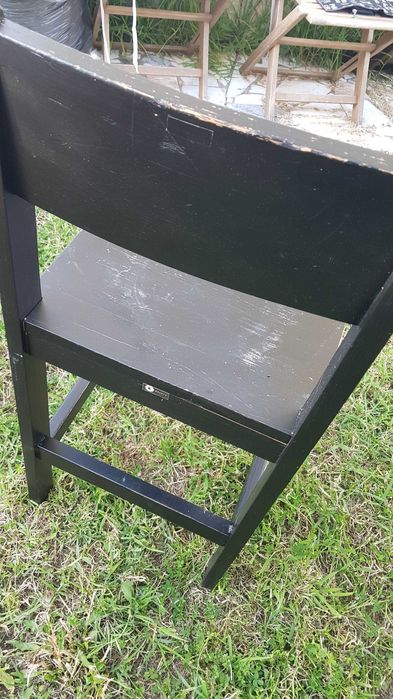 Banco alto madeira maciça 59cm altura, marca Quanta