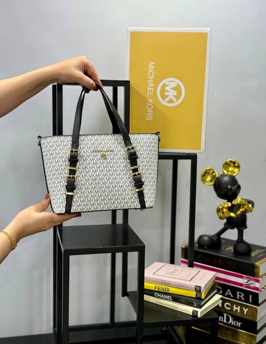 Сумка белая женская Michael Kors Майкл Корс