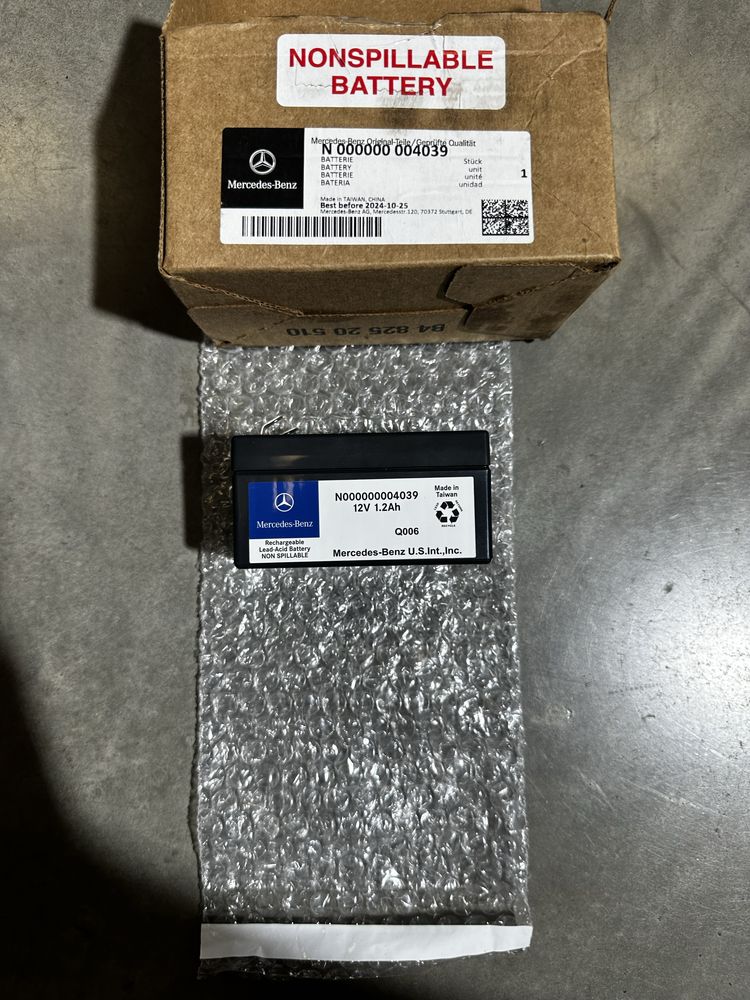 Акумулятор резерв 12V 1.2 AH Mercedes Sprinter W906 W907 W910 спрінтер