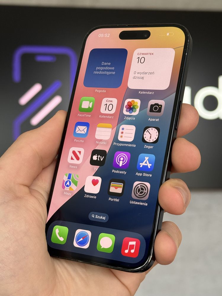RATY 0% iPhone 15 Pro 128GB BATERIA 95% GWARANCJA 12 miesięcy!!!