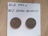 20 zł 1976r. bez znaku mennicy