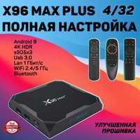 Смарт ТВ X96 MAX+ Pus 4/32 (S905X3) Android 9 | улучшенная прошивка