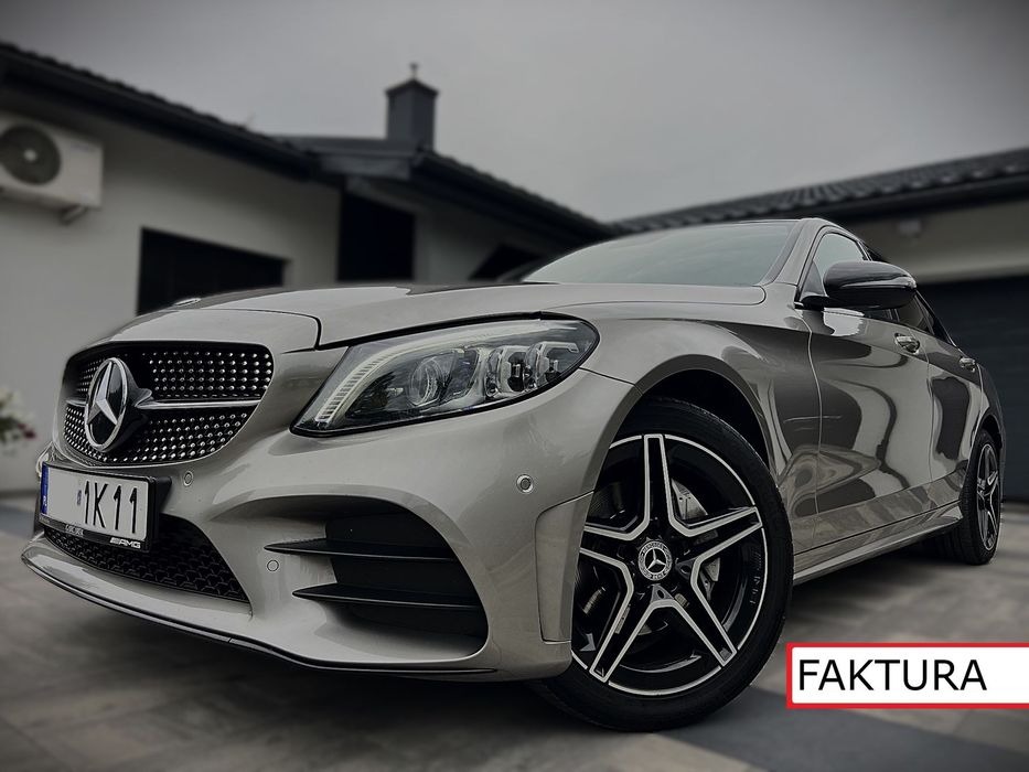 Mercedes-Benz Klasa C 1.5*184KM*2019*AMG*LED*Automat*4Matic*Navi*Kamera*Burmeister*SalonPL*