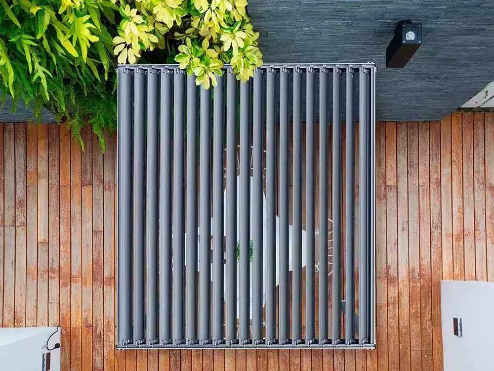 Pergola tarasowa antracytowa wolnostojąca - różne rozmiary