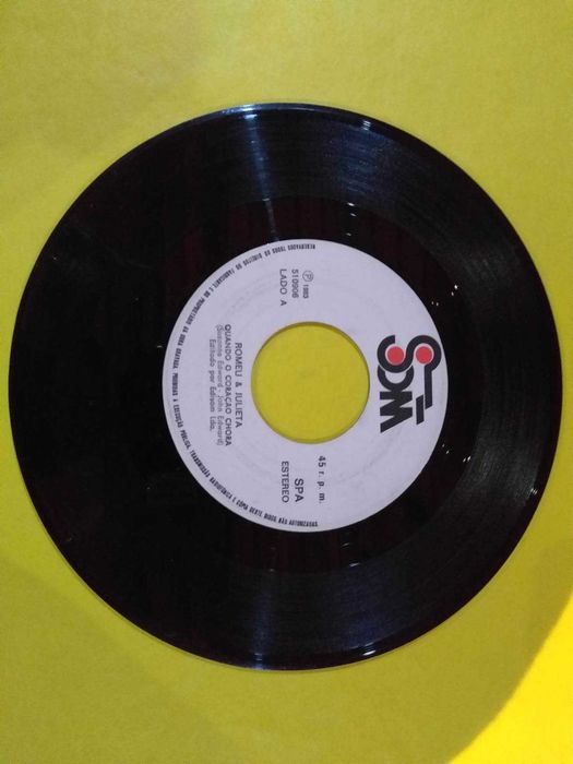 Single Vinil Romeu & Julieta- Quando o coração chora