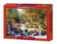 Puzzle 2000 Strumyk W Lesie Castor, Castorland