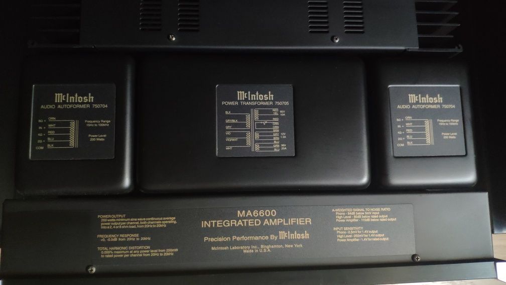 Amplificador Mcintosh Integrado MA6600