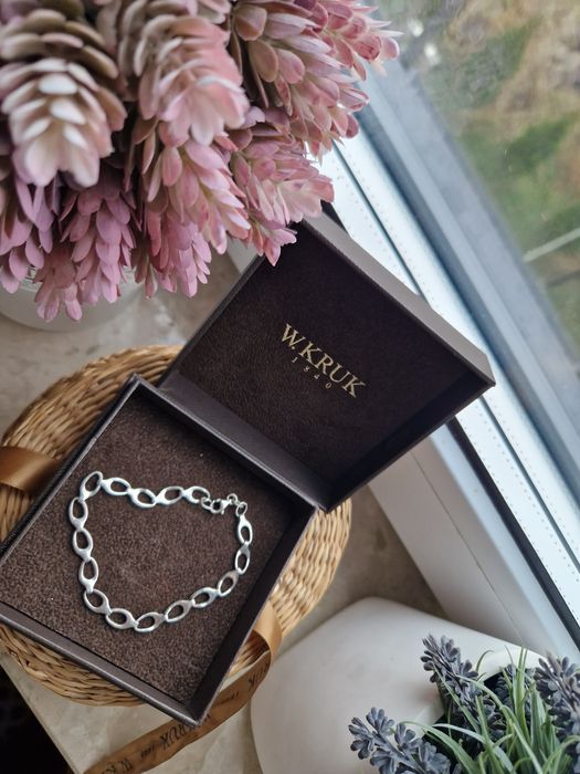 Bransoletka W. KRUK chain charms Łańcuchowa srebro 925