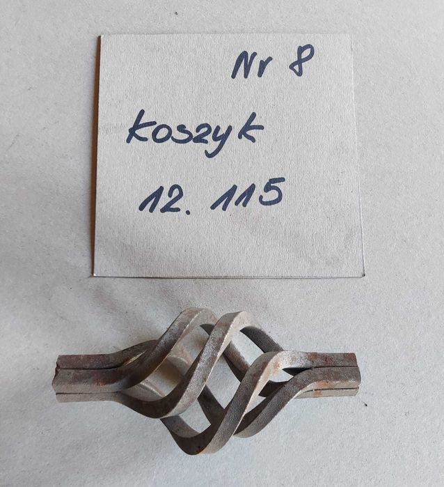 Okucia do ogrodzeń Elementy kute  Ogrodzenie Grot Koszyk Całka