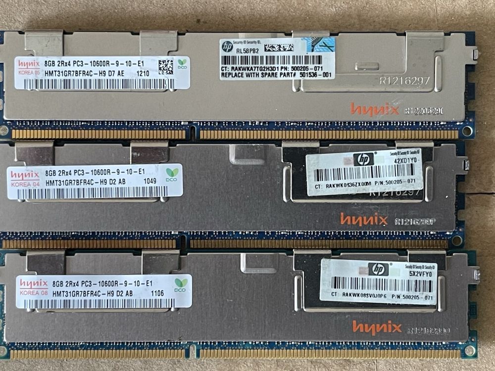 Оперативна памʼять серверна 8 гб ddr 3 низькопрофільні