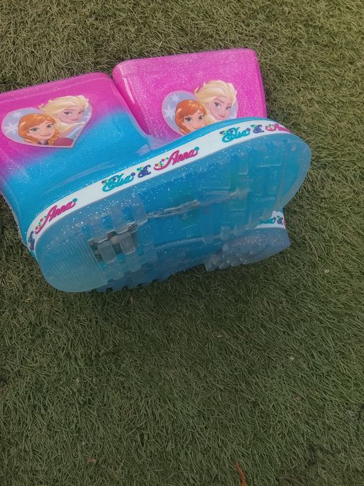 Botas de menina para a chuva da Frozen com luz