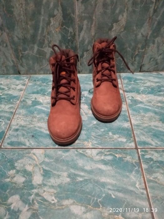 Ботинки Timberland waterproof р 30 ( 20 см) осень кожа натуральная