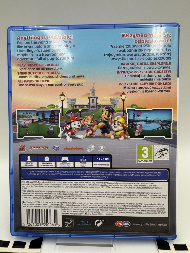 PL Swiat Psiego Patrolu Paw Patrol World Ps4 Gwarancja