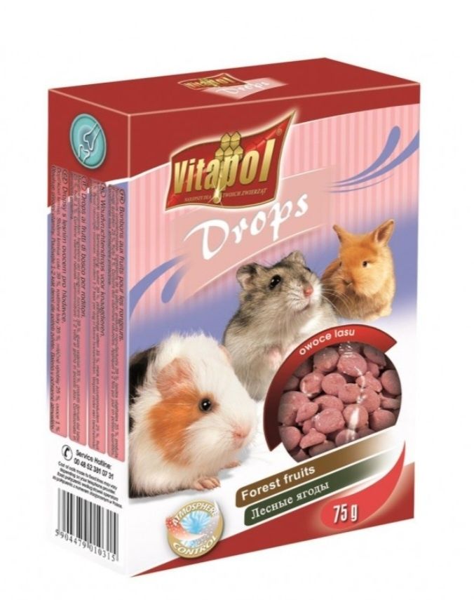 Vitapol dropsy dla gryzoni I królików  różne smaki