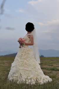 Шикарное Свадебное платье айвори Розкішна весільна сукня