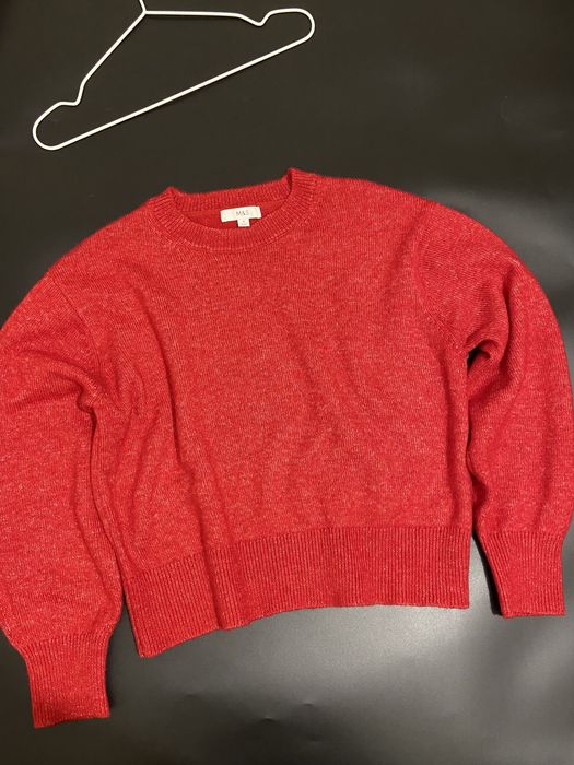 Жіноча кофта светр червого кольору віж M&S Collection