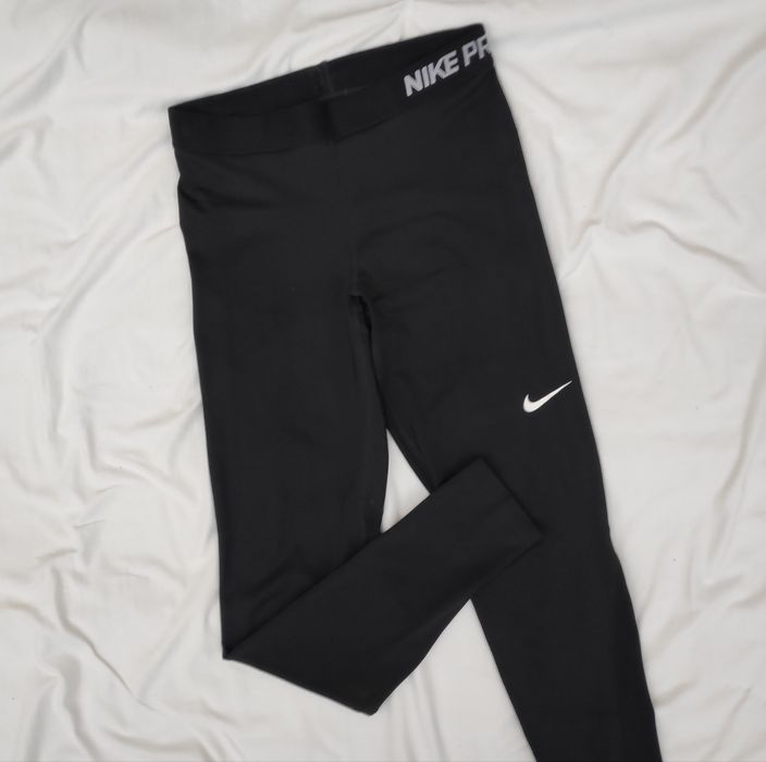 Спортивні лосини з логотипом Nike pro легінси для занять спортом лого