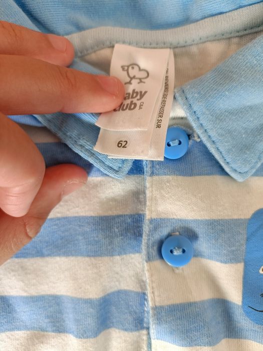 Camisa + Polo de manga curta - 2/4meses (62cm)