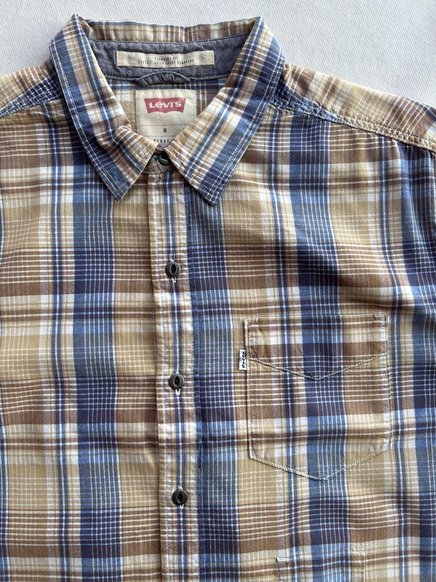 Koszula w kratę z krótkim rękawem Levi's rozmiar M