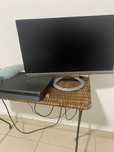 Ps4 com comando e monitor novos