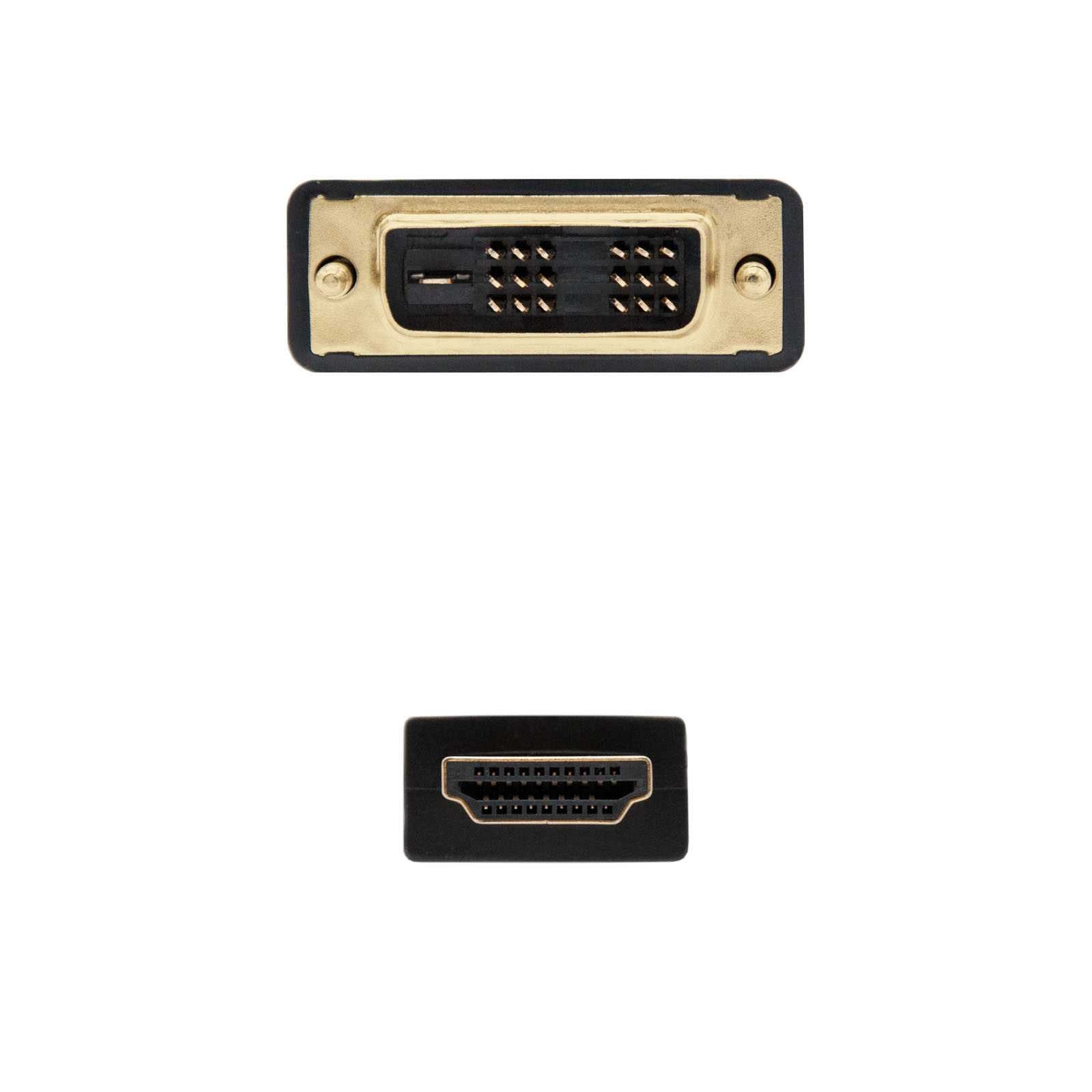 Cabo de Vídeo Adaptador - Nano - 1.8m DVI HDMI (novo)