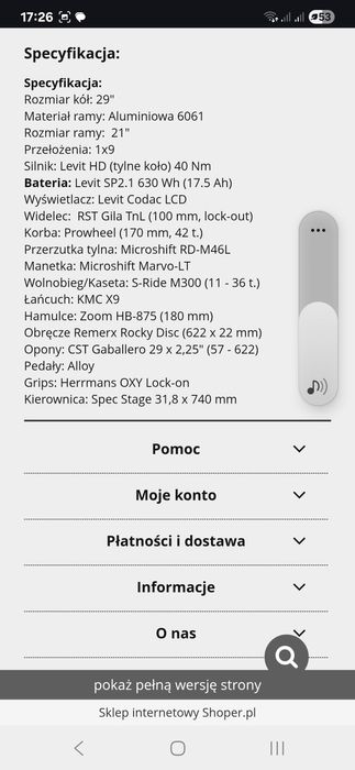 Rower elektryczny Canull HD 630
