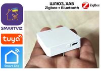 Шлюз ZigBee без Bluetooth Tuya Smart Life вай фай зігбі Хаб Gateway