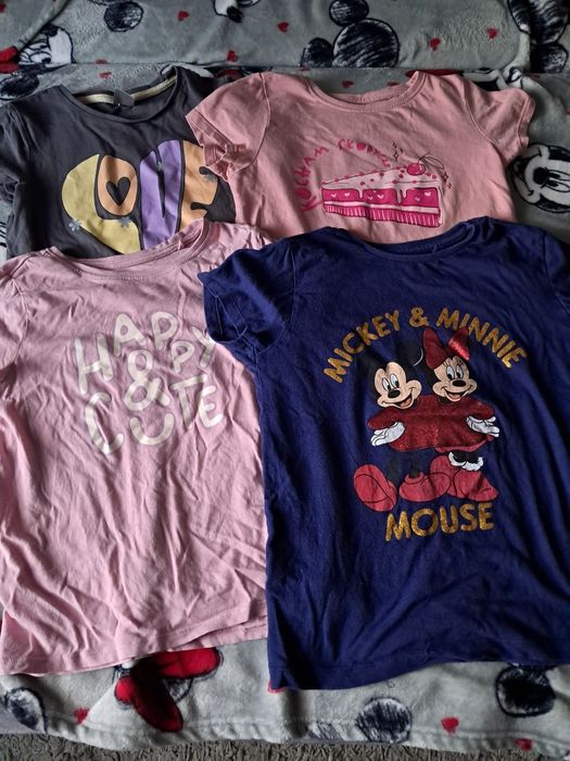 Bluzeczki na krótki rękaw 128