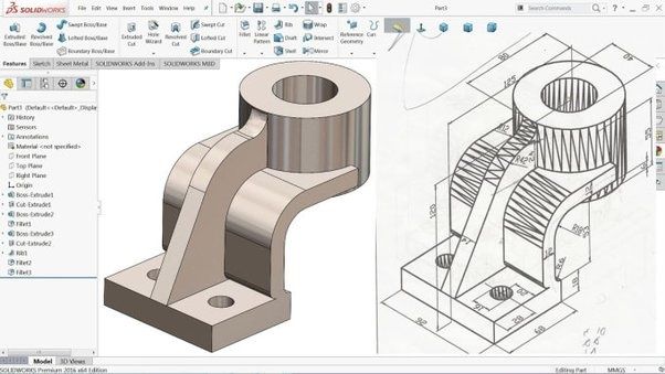 Explicações Solidworks e SolidEdge