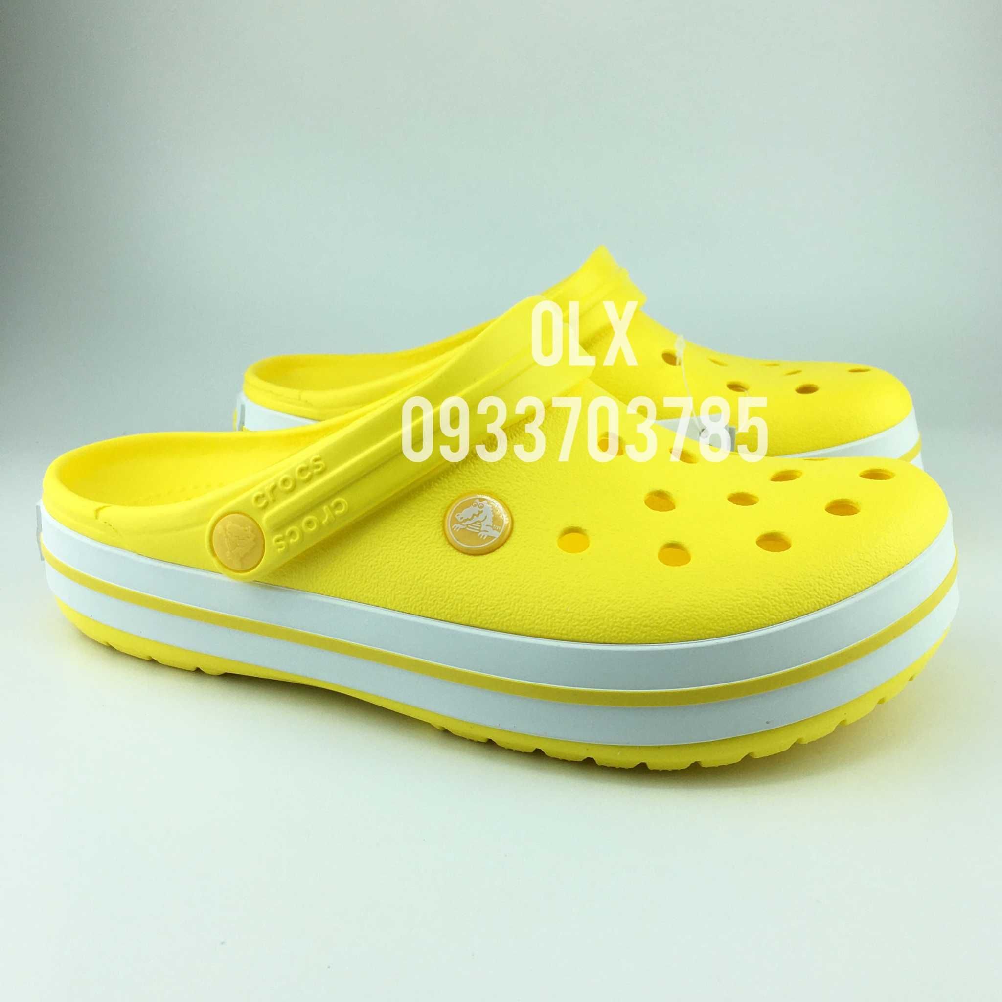 ТОП Крокси Жіночі Чоловічі Жовті багато кольорів Crocs Crocband lemon