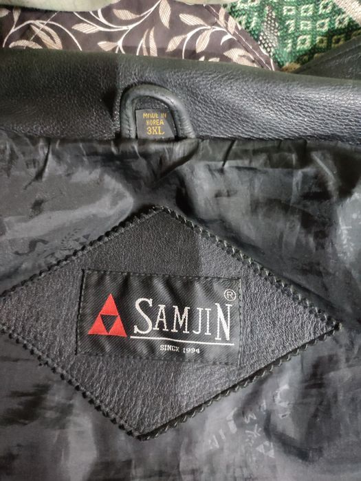 Кожанная мужская демисезонная куртка 52 -54 размер