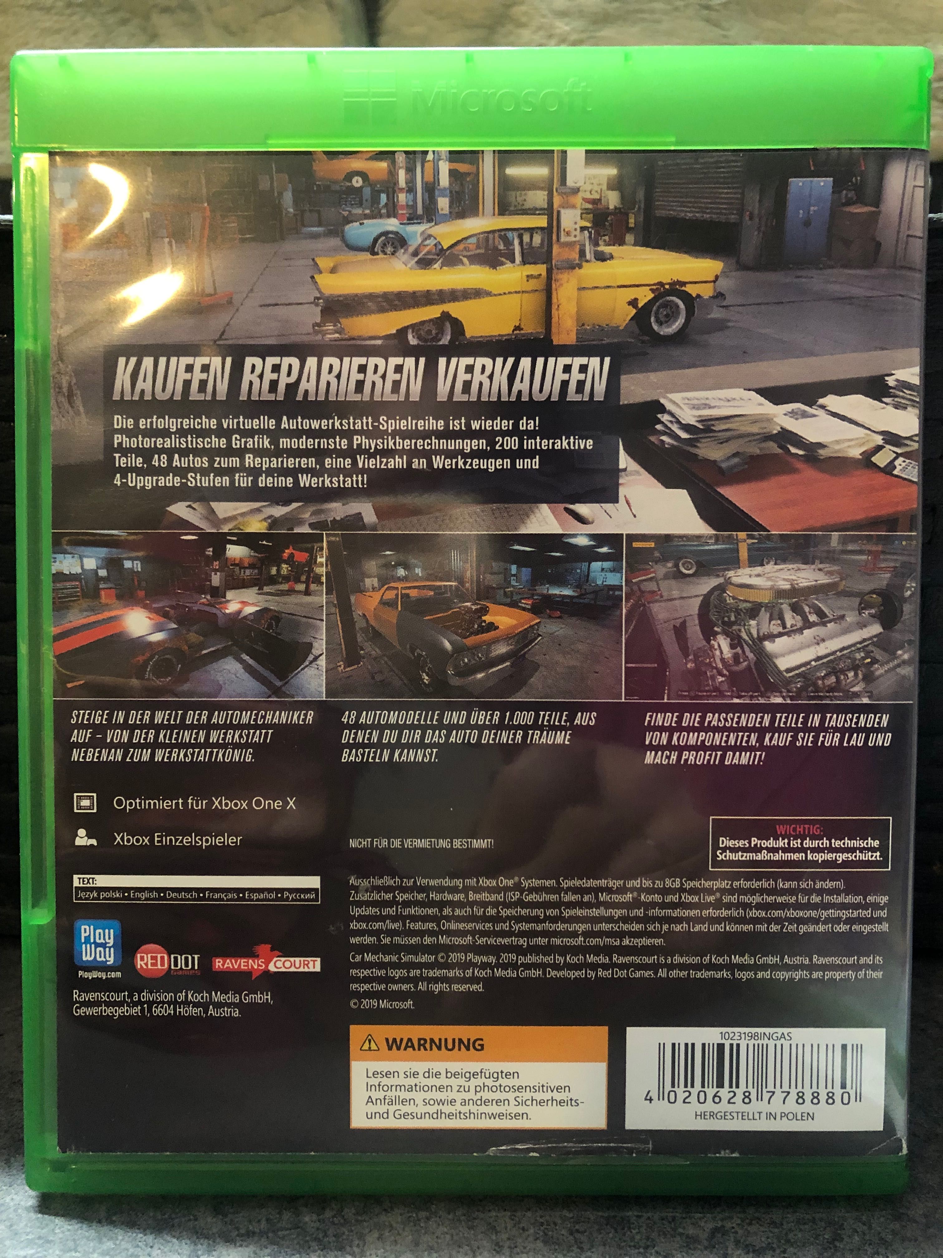 Autowerkstatt Simulator gra Xbox One